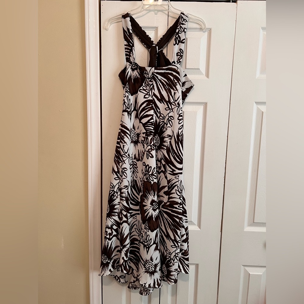 Dressbarn brown and white Tank Dress